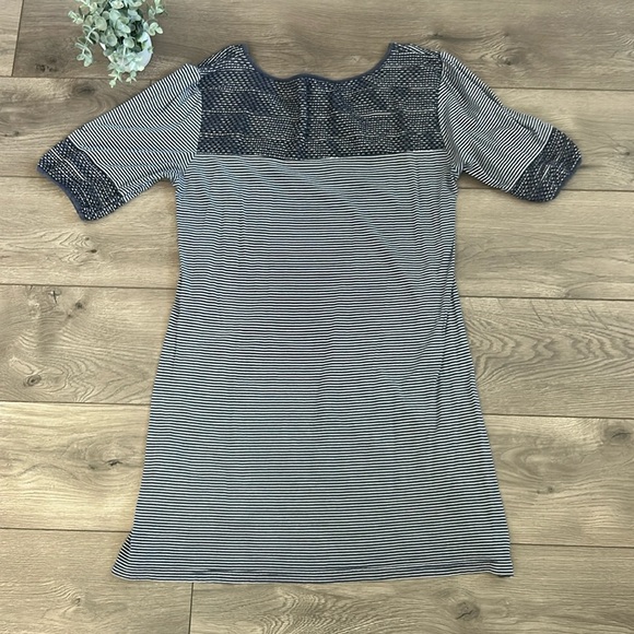 BILLABONG 100% Cotton Blue/White Striped Dress Size Large - Picture 3 of 7